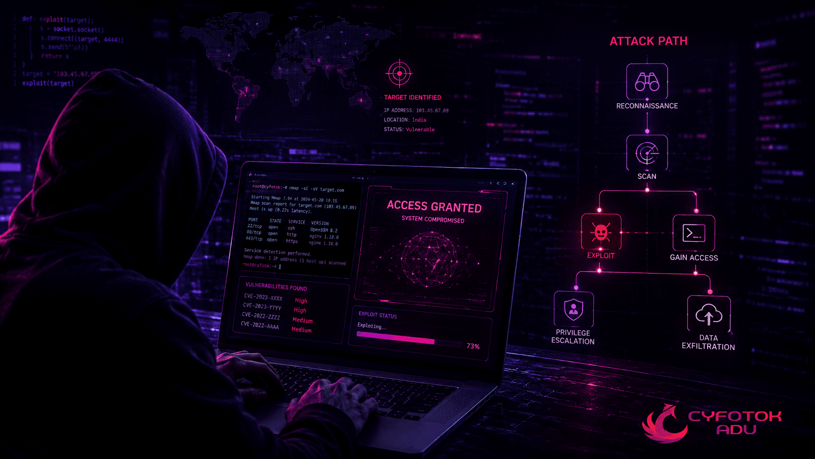 Ethical Hacking & Penetration Testing course poster